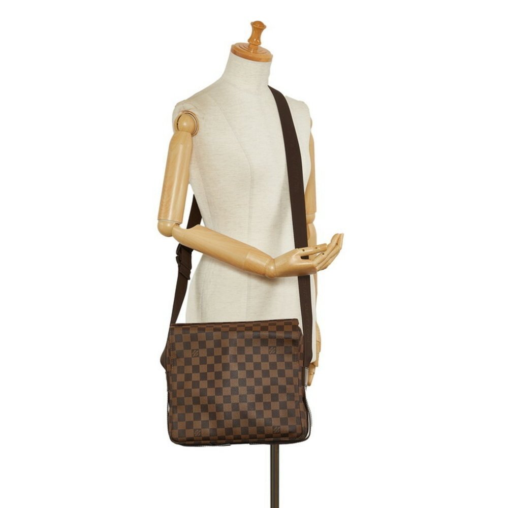 LOUIS VUITTON Authentic Brown Damier Leather Shoulder Bag - Picture 10 of 10